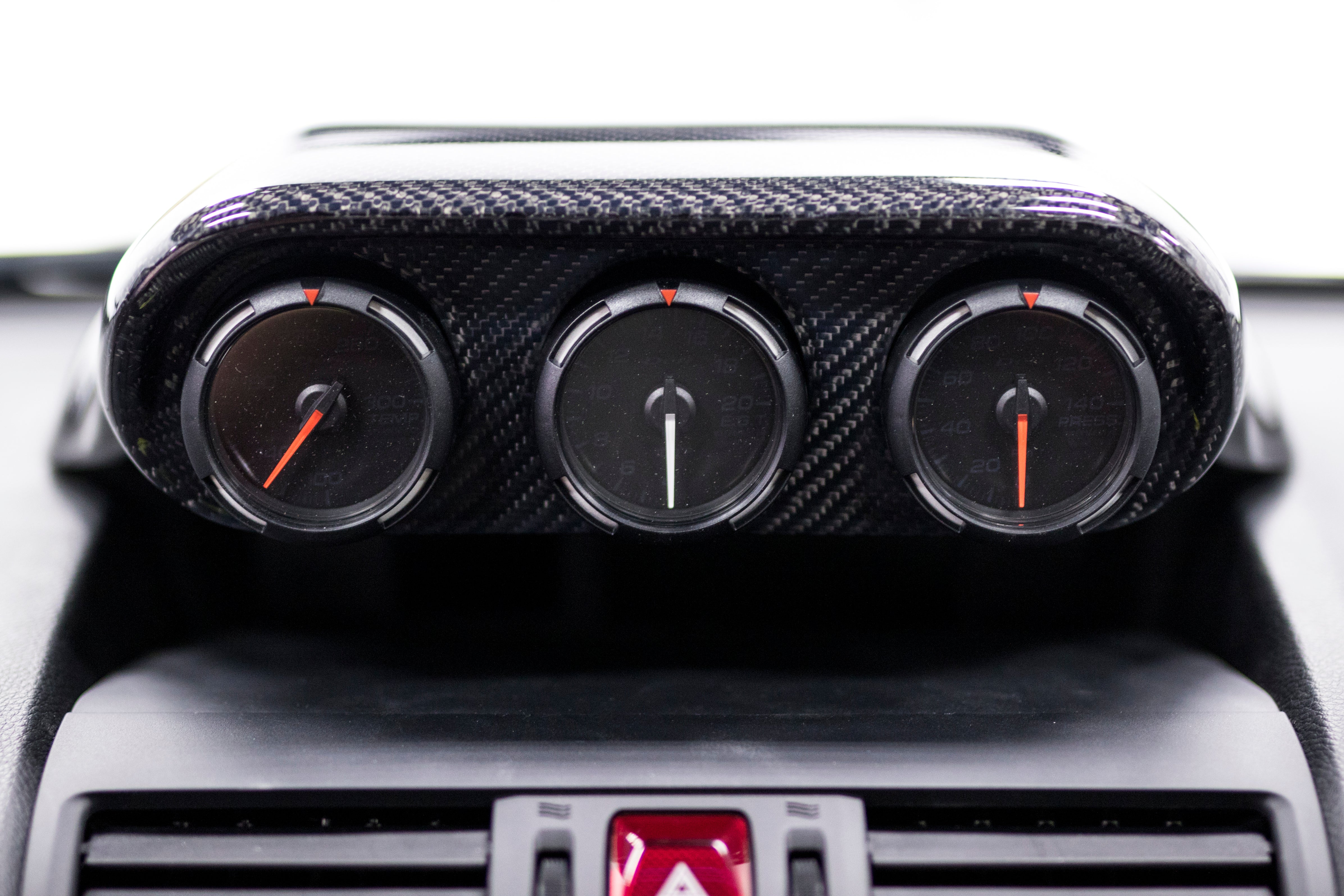 OLM Carbon Fiber OLM S-line Triple Gauge Pod - 2015-2021 Subaru WRX / STI